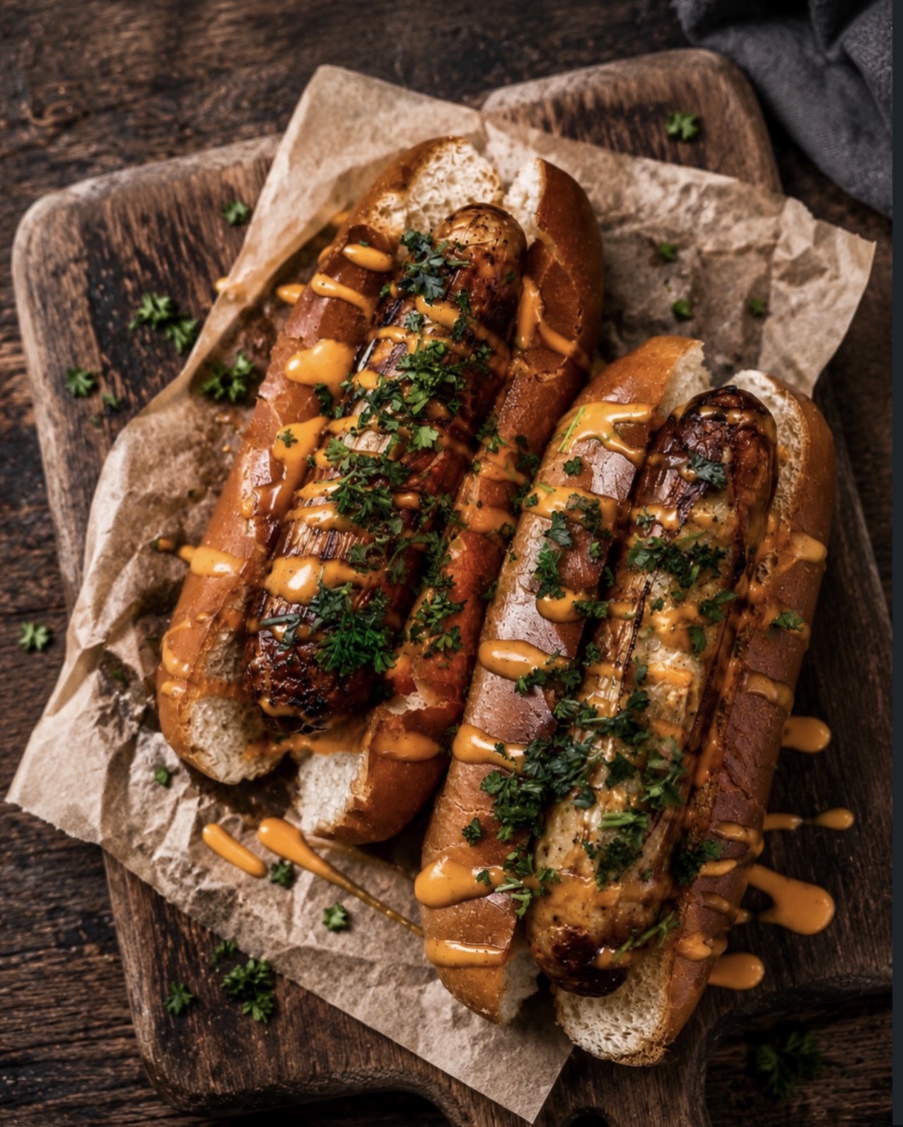 Gegrillte Hotdogs von Bei Mo Streetfood